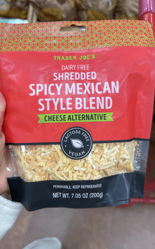 Trader Joe'S Dairy Free Shredded Spicy Mexican Style Blend Cheese Alternative