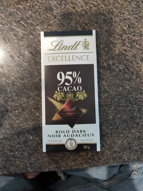 Lindt Excellence 95% Cacao Bold Dark Chocolate