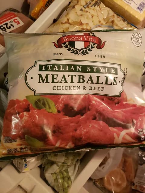 Buona Vita Italian Style Meatballs Chicken & Beef