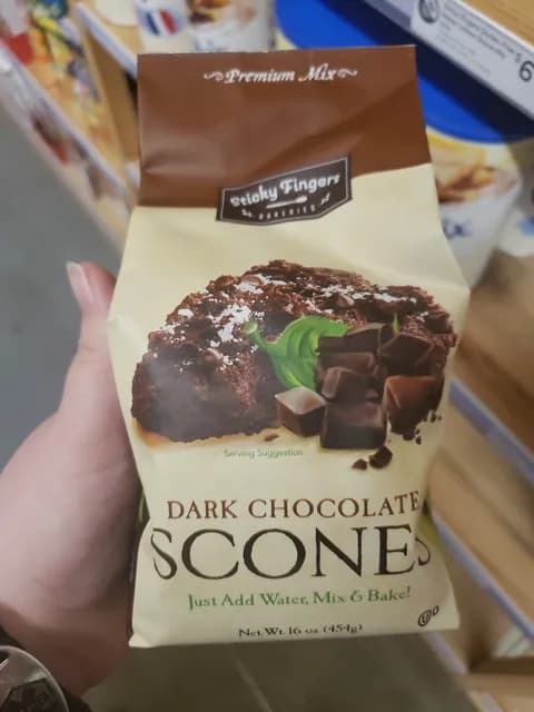 Sticky Fingers Dark Chocolate Scones Premium Mix