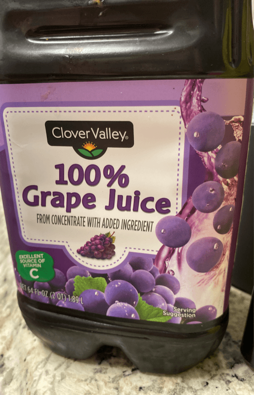 Clover Valley 100% Grape Juice