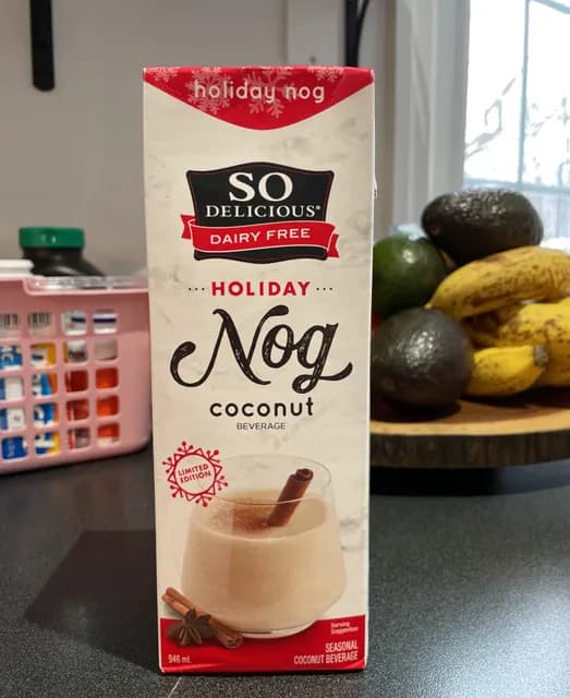 So Delicious Dairy Free Holiday Coconut Nog