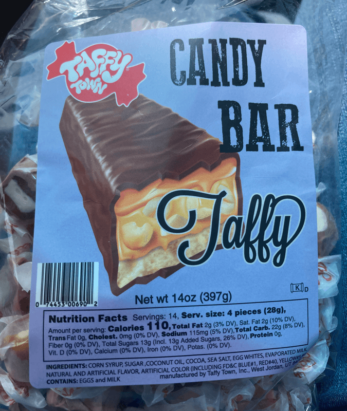Taffy Town Candy Bar