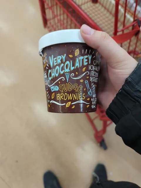 Trader Joe'S Very Chocolatey With Fudge Brownies Oat Non-Dairy  Dessert