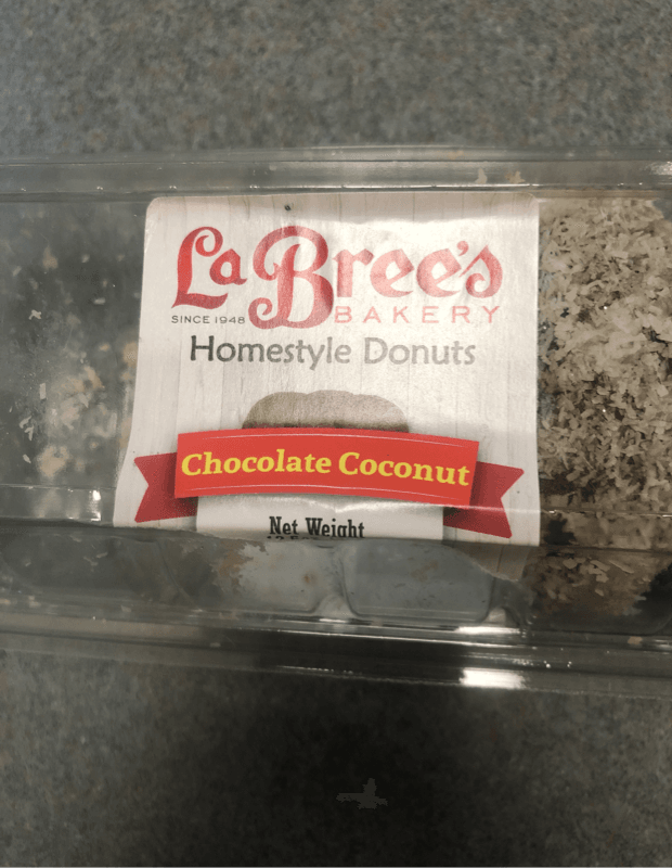 Labree'S Bakery Homestyle Donuts Chocolate Coconut