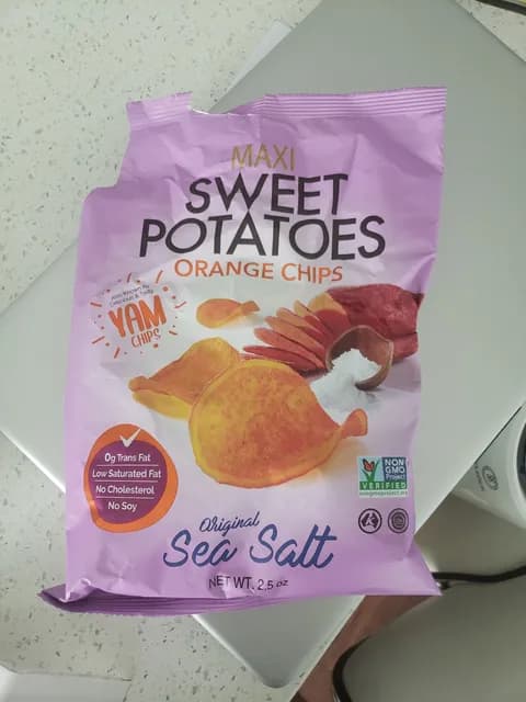 Maxi Sweet Potatoes Orange Chips Original Sea Salt