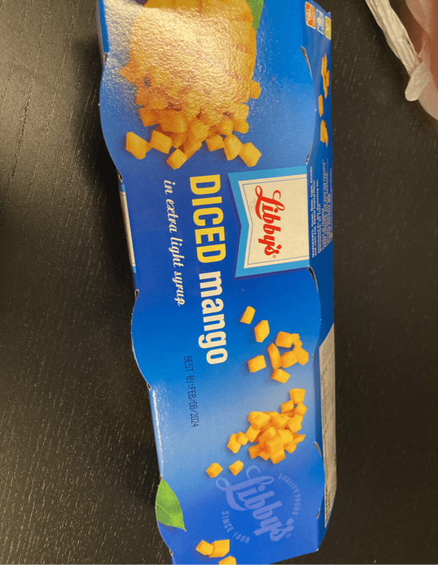 Libby'S Diced Mango In Extra Light Syrup