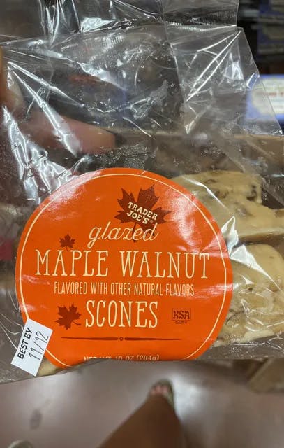 Is it Peanut Free? Trader Joe's Glazed Maple Walnut Scones