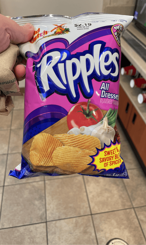 Old Dutch Ripples All Dressed Flavored Potato Chips Sweet & Savory Blend Of Spices