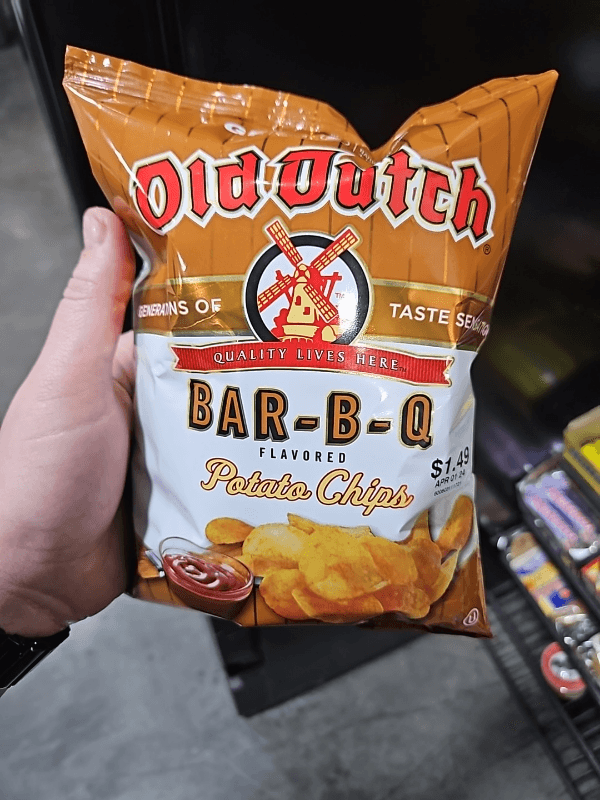 Old Dutch Bar-B-Q Flavored Potato Chips