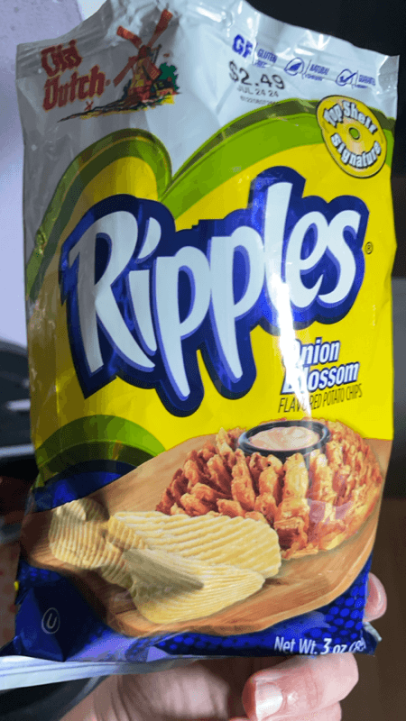 Old Dutch Ripples Onion Blossom Flavored Potato Chips