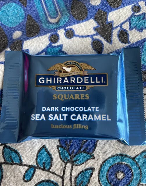 Is it Vegan? Ghirardelli Chocolate Squares Dark Chocolate Sea Salt Caramel