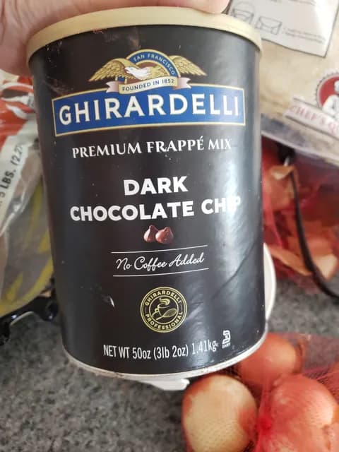 Ghirardelli Premium Frappe Mix, Dark Chocolate Chip