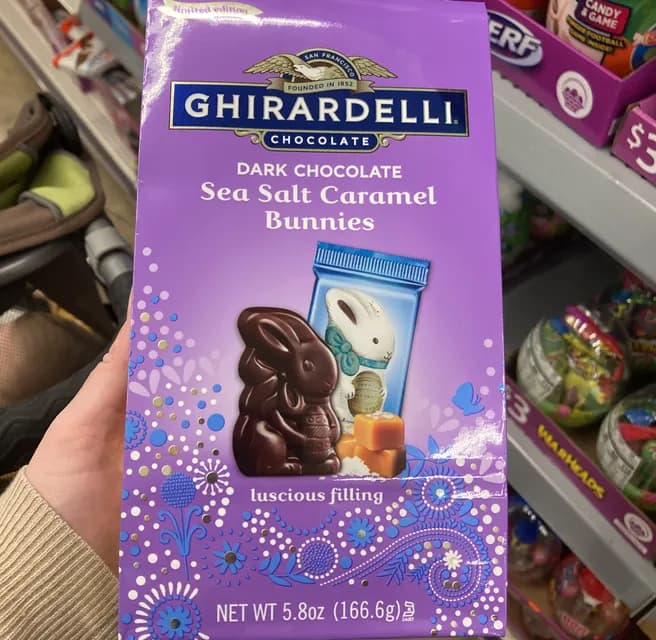 Ghirardelli Chocolate Dark Chocolate Sea Salt Caramel Bunnies