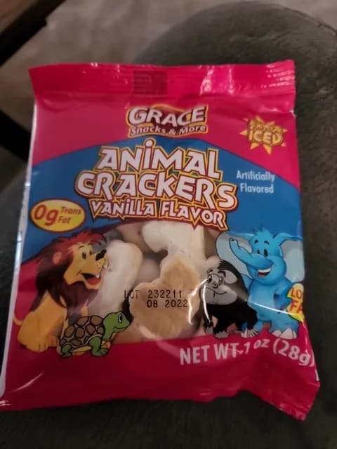 Grace Extra Iced Animal Crackers, Vanilla Flavor