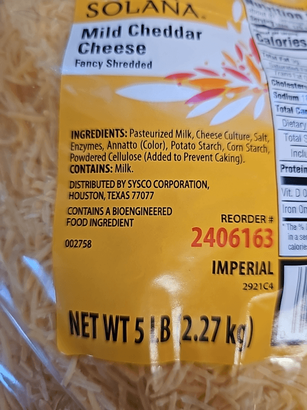 Casa Solana Mild Cheddar Cheese Fancy Shredded