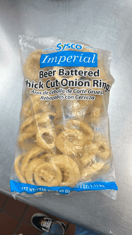 Sysco Imperial Beer Battered Thick Cut Onion Rings, 1.13 Kg