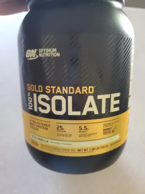 Optimum Nutrition Gold Standard 100% Isolate Rich Vanilla