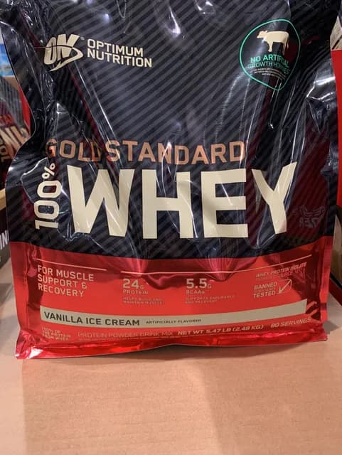 Optimum Nutrition 100% Gold Standard Vanilla Ice Cream Whey Protein Powder