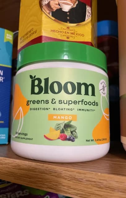 Bloom Nutrition Mango Greens & Superfoods