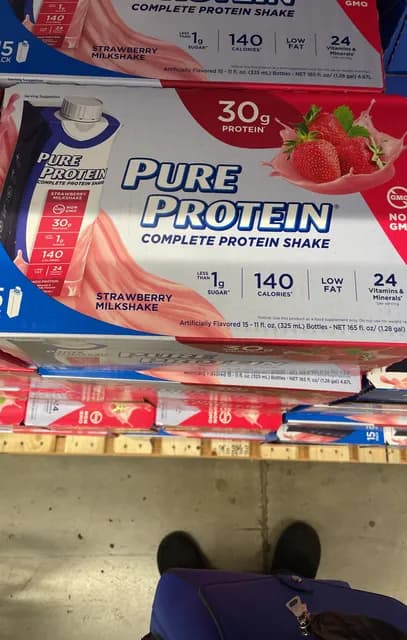 Pure Protein Strawberry Milkshake Complete Protein Shake