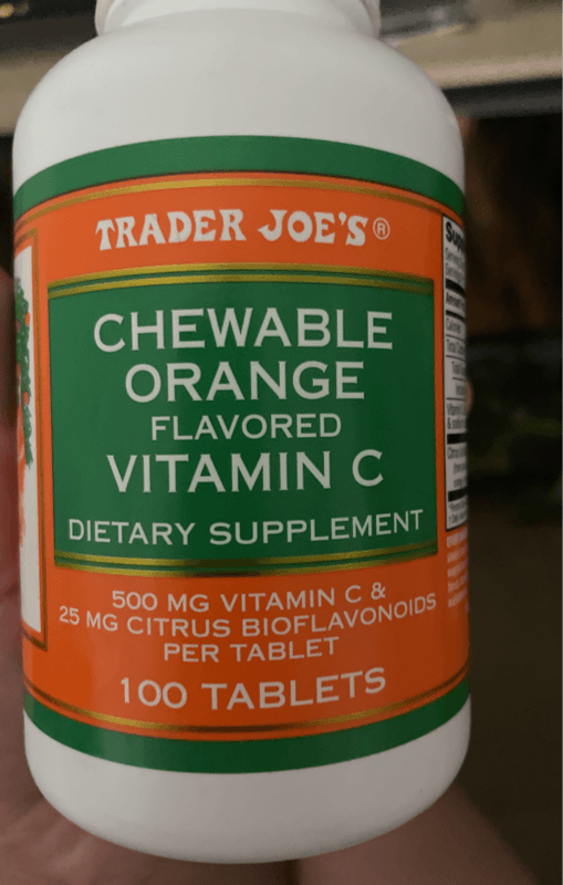 Trader Joe'S Chewable Orange Flavored Vitamin