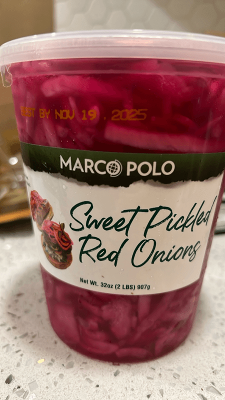 Marco Polo Sweet Pickled Red Onions