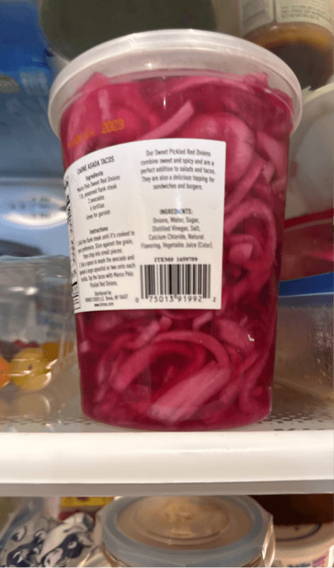 Marco Polo Sweet Pickled Red Onions