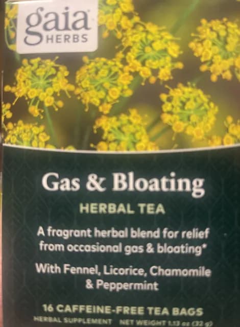Gaia Herbs Gas & Bloating Herbal Tea