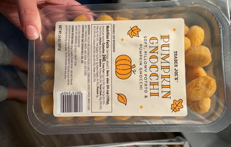 Trader Joe's Pumpkin Gnocchi