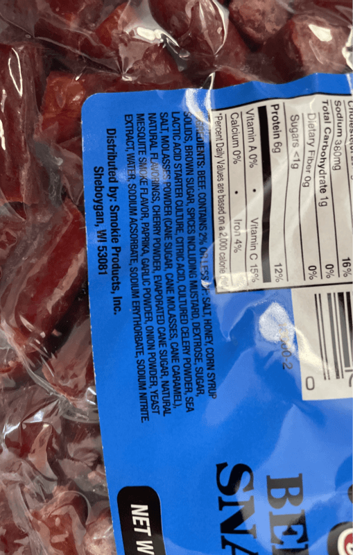 Wisconsin Maid Beef Sausage Snack