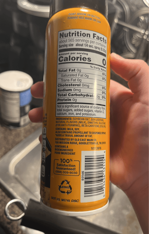 Clover Valley Butter Flavored Cooking Spray