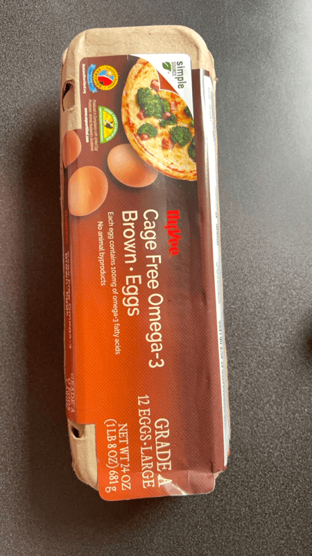 Hyvee Cage Free Omega-3 Brown Eggs