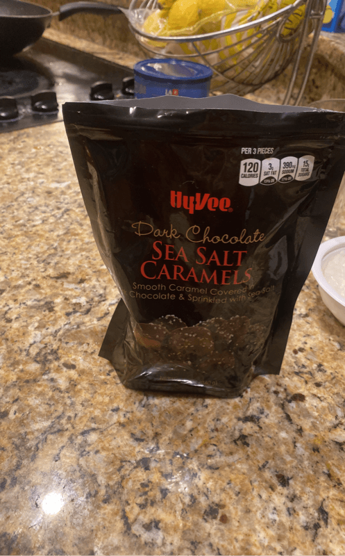 Hyvee Sea Salt Caramels Dark Chocolate