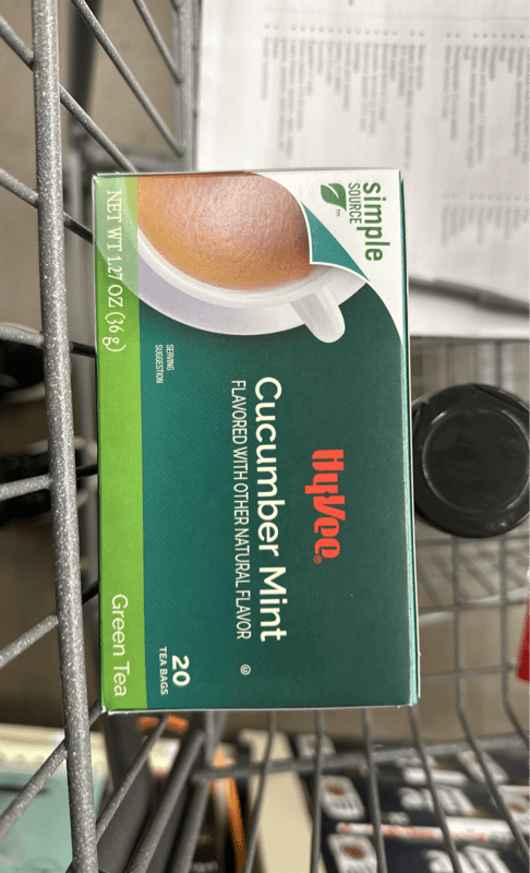 Simple Source Hyvee Cucumber Mint Green Tea