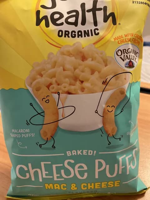 Good Health Organic Baked Cheese Puffs, Mac & Cheese Flavor