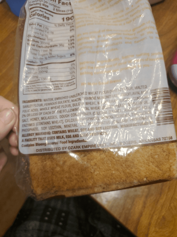 Ozark Hearth Wheat Berry Bread