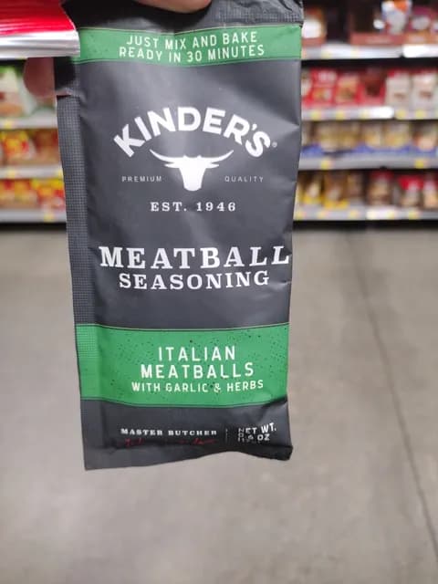 Kinder'S Italian Meatballs With Garlic & Herbs Seasoning