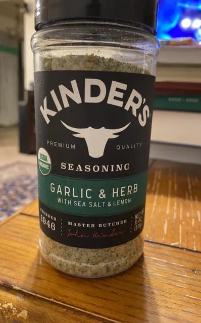 Kinder'S Seasoning Garlic & Herb With Sea Salt & Lemon