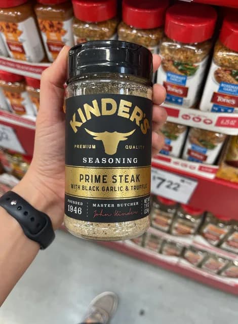 Kinder'S Seasoning Prime Steak With Black Garlic & Truffle
