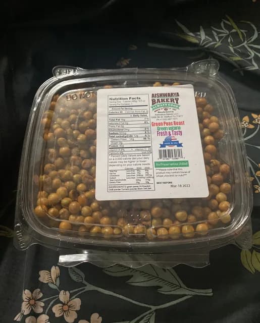 Aishwarya Bakery Always Good Green Peas Roast Green Vatana Fresh & Tasty