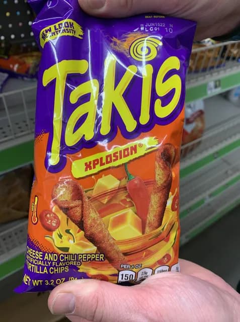 Takis Xplosion Cheese And Chili Pepper Tortilla Chips