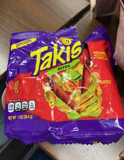 Takis Nitro Rolls Habanero & Lime Flavored Spicy Tortilla Chips