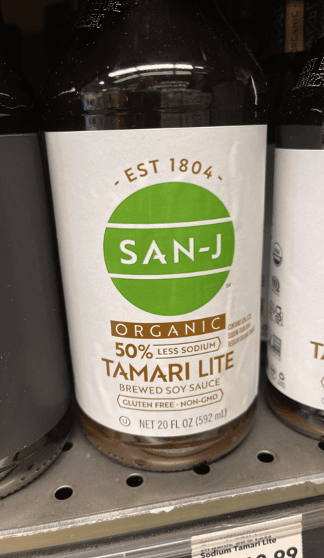 San-J Organic 50% Less Sodium Tamari Lite Brewed Soy Sauce