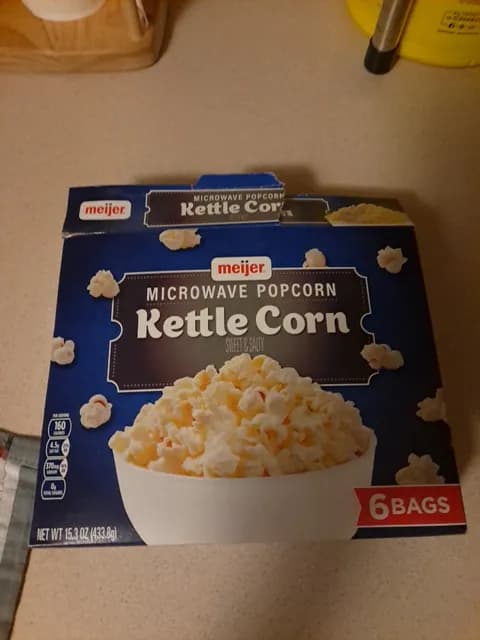 Meijer Sweet & Salty Kettle Corn Microwave Popcorn