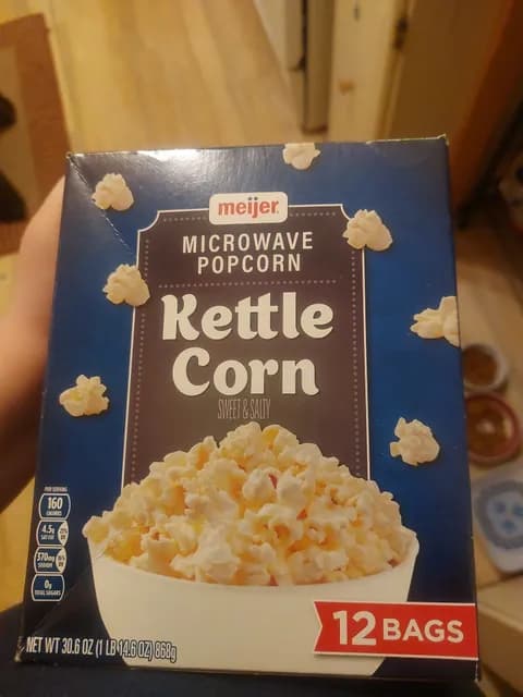 Meijer Microwave Popcorn Kettle Corn Sweet & Salty