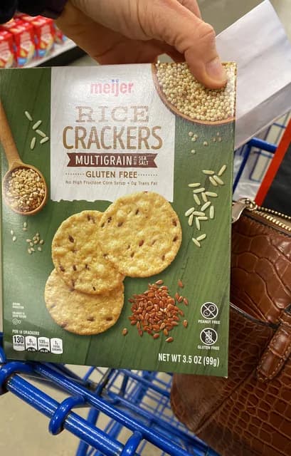 Meijer Rice Crackers Multigrain With Sea Salt