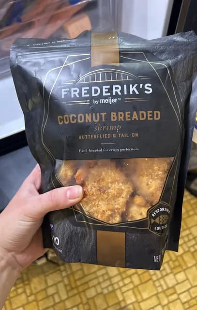 Frederik'S By Meijer Coconut Breaded Shrimp Butterflied & Tail-On