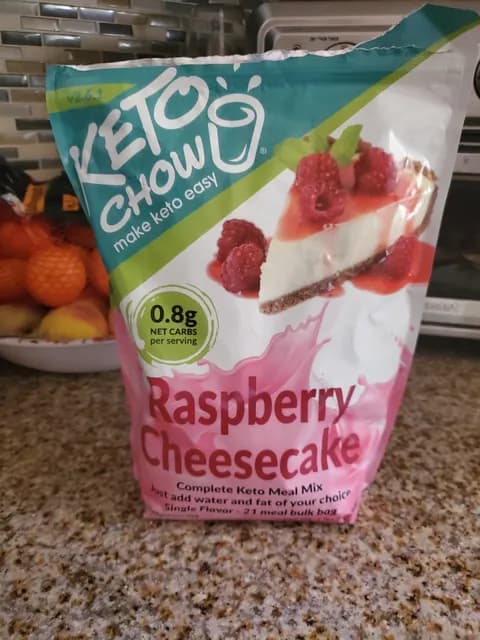 Keto Chow Raspberry Cheesecake