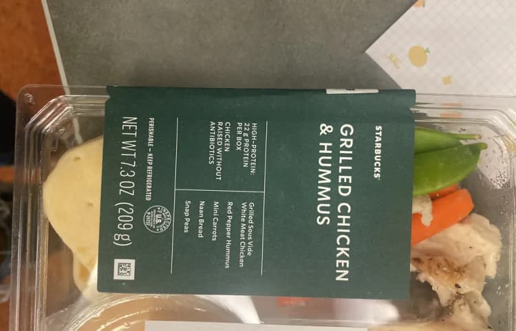 Starbucks Grilled Chicken & Hummus